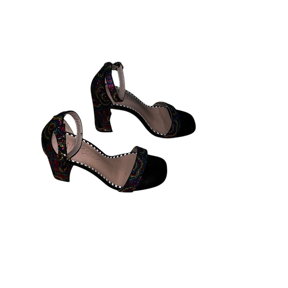 Betsey Johnson Multicolor Beaded Women's Sandals Cicely Block Heel Dress 8.5 - Picture 3 of 8